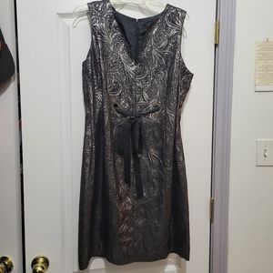 Silver and Black Dress